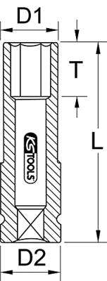 KS Tools 515.2022 515.2022 Kracht-dopsleutelinzet 22 mm