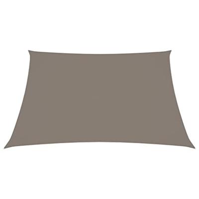 VidaXL Zonnescherm vierkant 6x6 m oxford stof taupe
