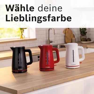 Bosch Wasserkocher 1,7L MyMoment, weiß Waterkoker Oververhittingsbeveiliging Aantal/Volume: 1.7 l Wit