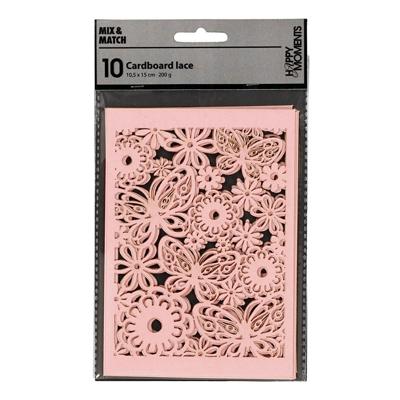 Creativ Company Patroonkarton lichtrood, 10st.