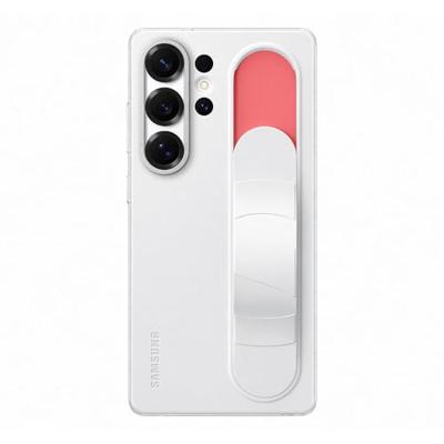 Samsung Galaxy S25 Ultra Stand Grip Case Telefoonhoesje Wit - thumbnail