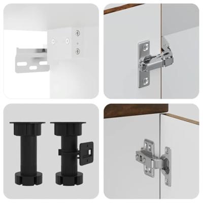 11-delige Keukenkastenset Porto bewerkt hout gerookt eiken