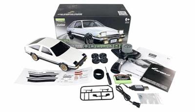 Amewi 1:18 RC auto Elektro Straatmodel AE86 Sprinter Trueno Scale Drift Wit Brushed Achterwielaandrijving RTR 2,4 GHz Incl. accu en laadkabel