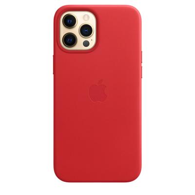 Apple Leather MagSafe Case iPhone 12 Pro Max Red