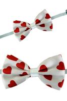 Luxe strik hartjesprint - thumbnail