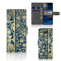 Sony Xperia 10 Hoesje Beige Flowers - thumbnail