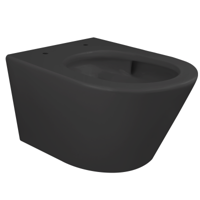 Wandcloset Wiesbaden Vesta Rimless Tornado Flush Mat Zwart - thumbnail