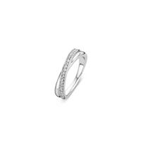 Ti Sento-Milano 1953ZI Ring met zirconia zilver Maat 56 - thumbnail