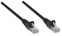 Intellinet 739795 RJ45 Netwerkkabel, patchkabel CAT 6 S/FTP 0.25 m Zwart Folie afscherming, Afscherming gevlochten, Halogeenvrij 1 stuk(s) - thumbnail