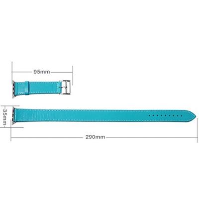 Kakapi Double Strap bandje - Turquoise - Geschikt voor Apple Watch 44mm / 45mm / 46mm / 49mm Kakapi Double Strap bandje - Turquoise - Geschikt voor Apple Watch 44mm / 45mm / 46mm / 49mm