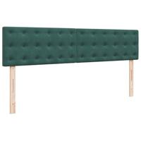 Ottoman bed met matrassen 180x200cm fluweel donkergroen - thumbnail
