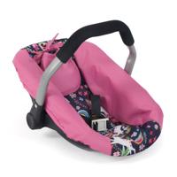 Bayer Chic Poppenautozitje (eenhoorn donkerblauw/roze) - thumbnail
