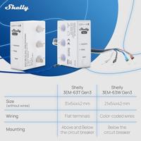 Shelly 3EM-63W Gen3 Elektriciteitsmeter - thumbnail