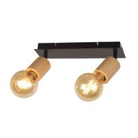 Searchlight Houten plafondlampSpinny 2-lichts - 50211-2NA - thumbnail