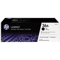 Tonercartridge hp cb436ad 36a zwart 2x - thumbnail
