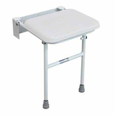 Douchezitting Solo opklapbaar met poten | Douchestoel wandmontage | Maximaal gebruikersgewicht 160 kg | Zachte zitting | Douchezitje | Kleur: Wit Douchezitting Solo opklapbaar met poten | Douchestoel wandmontage | Maximaal gebruikersgewicht 160 kg | Zachte zitting | Douchezitje | Kleur: Wit