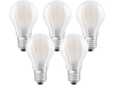 OSRAM HOMELIGHTING 4058075090620 LED-lamp Energielabel E (A - G) E27 Peer 7 W = 60 W Warmwit (Ø x h) 60 mm x 108 mm Filament / Retro-LED 5 stuk(s)