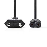 Nedis Stroomkabel | Euro male naar IEC-320-C7 | 2 m | 1 stuks - PCGB11040BK20 PCGB11040BK20 - thumbnail