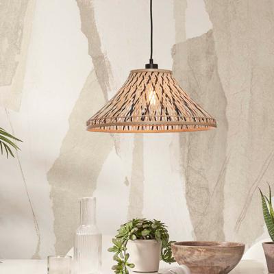 GOOD&MOJO Hanglamp 'Tahiti' Bamboe, 45cm, kleur Naturel/Zwart