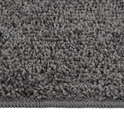 Vloerkleed shaggy anti-slip 200x290 cm donkergrijs
