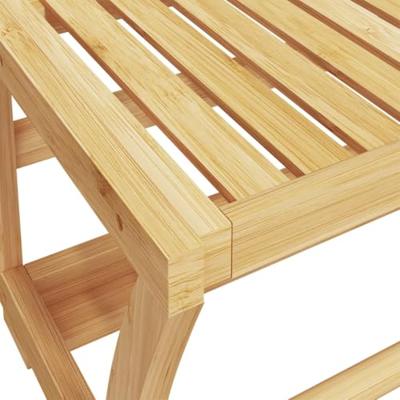 VidaXL Handdoekenrek wandgemonteerd 60x25x20 cm bamboe