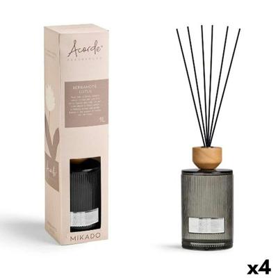 Geurstokjes Acorde BERGAMOTS LOTUS 1 L (4 Stuks)