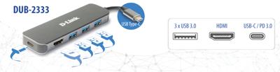 D-Link DUB-2333 USB-hub D-Link DUB-2333 USB-hub