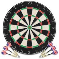 VidaXL Dartbord professioneel met 6 darts sisal - thumbnail