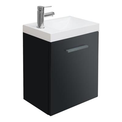 Wiesbaden Emma fonteinkastje + wastafel 50 x 25 x 50 cm hoogglans grijs