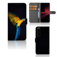 Sony Xperia 1 III | Telefoonhoesje | Met pasjeshouder | Papegaai - thumbnail