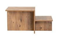Hoofdtafel Harmony Bruin 80 x 40 x 40 cm - thumbnail