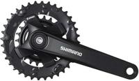 Shimano crankstel 2 x 9 speed altus fc-m101 met 175mm crankarm 36-22t met vierkante as zwart - thumbnail