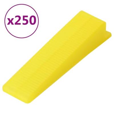 VidaXL Nivelleringssysteem voor tegels 250 wiggen 500 klemmen 3 mm - thumbnail