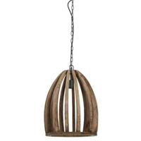 Light & Living Hanglamp 'Haranka' 38cm, Mangohout, kleur Chocoladebruin - thumbnail