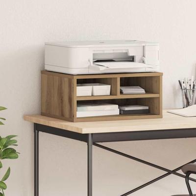 VidaXL Printerstand artisan eiken 49 x 40 x 22.5 cm bewerkt hout