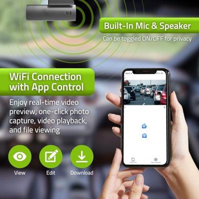 Nedis Dash Cam | 1080p@30fps | 2 MPixel | LCD | Nachtzicht | Zwart - DCAM1024BK