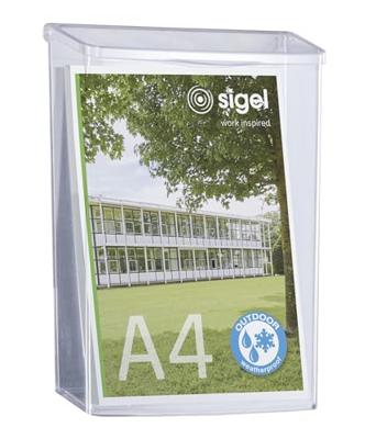 Sigel LH325 Folderhouder Acrylglas helder DIN A4 staand 1 stuk(s) Aantal vakken: 1 (b x h x d) 247 x 339 x 88 mm Sigel LH325 Folderhouder Acrylglas helder DIN A4 staand 1 stuk(s) Aantal vakken: 1 (b x h x d) 247 x 339 x 88 mm
