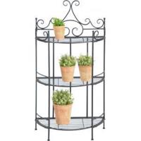 Plantenstandaard Etagere halfrond rek - 3 traps - thumbnail