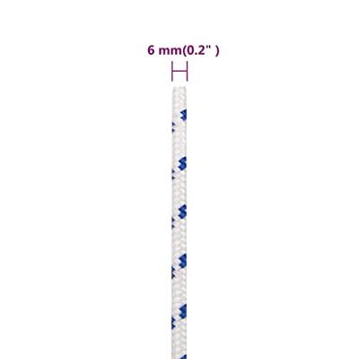 Boot touw 6 mm 50 m polypropyleen wit Boot touw 6 mm 50 m polypropyleen wit