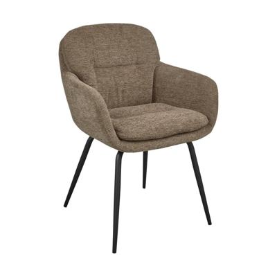 Woood Runa eetkamerstoel chenille Donker Zand