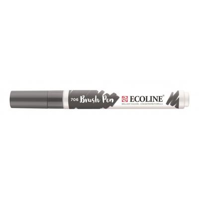 Royal Talens Ecoline Brushpen Donkergrijs