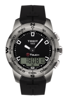 Horlogeband Tissot T0474204705100A / T603026462 Rubber Zwart 20mm - thumbnail