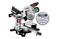 Metabo afkortzaag kgs 254 m set met trekfunctie | nieuwste model - met 2e zaagblad - 613254900 - thumbnail
