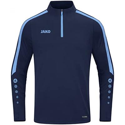 JAKO 8623K Ziptop Power Kids - Marine/Hemelsblauw - 164