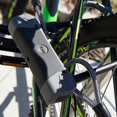 Cavo a spirale antifurto YALE con 2 anelli - Per bici, MTB - 220 cm x 12 mm