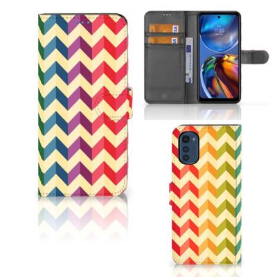 Motorola Moto E32 | Moto E32s | Telefoon Hoesje | Zigzag Multi Color