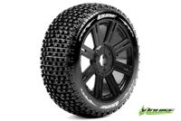 Louise B-PIRATE Super Soft banden op zwarte spaakvelgen voor 1/8 buggy - thumbnail