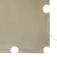Spiegelkast met LED-verlichting 70x16,5x60 cm oud houtkleurig - thumbnail