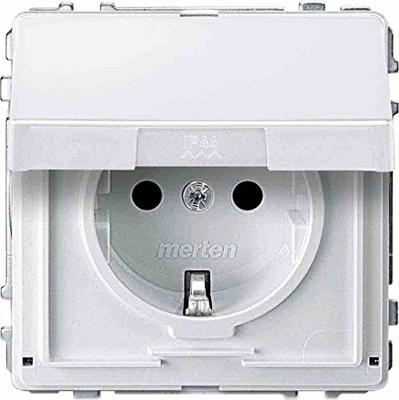 Merten MEG2310-7219 Wandcontactdoos AquaDesign Polair-wit 1 stuk(s)