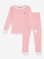 Pyjama kinderkatoen PETIT BATEAU rozen - thumbnail